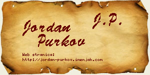 Jordan Purkov vizit kartica